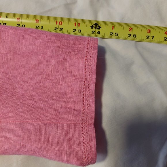 Notations PINK LINEN BLAZER WITH SINGLE BUTTON - 1X - Picture 7 of 8